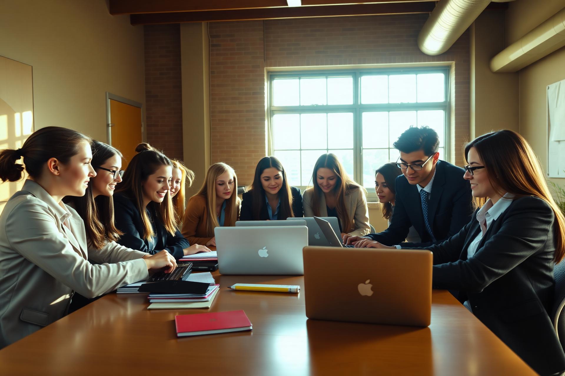 Maryland high school students collaborating